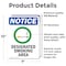 Signmission Designated Smoking Area Sign With Symbol, 7 in W x Rectangle, Vinyl Decal OS-2PACK-NS-D-710-V-10976 - alternate 5